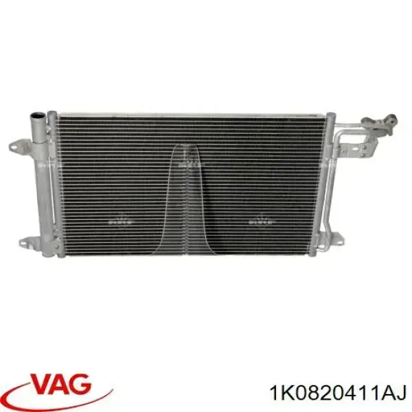 1K0820411AJ VAG condensador aire acondicionado