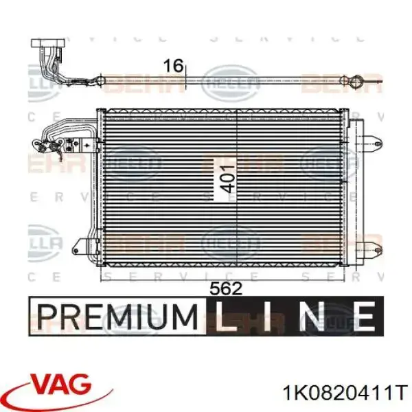 Aire acondicionado capacitor VAG 1K0820411T precio, desde 113,57 EUR