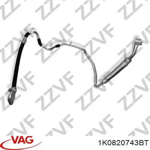 Manguera de aire acondicionado, de deshidratador a compresor VAG 1K0820743BT precio, desde 68,24 EUR