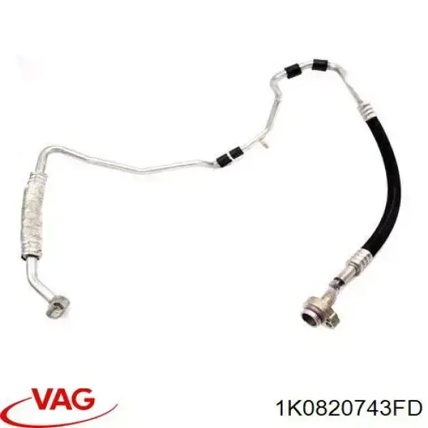 Manguera de aire acondicionado de evaporador al compresor 1K0820743FD VAG