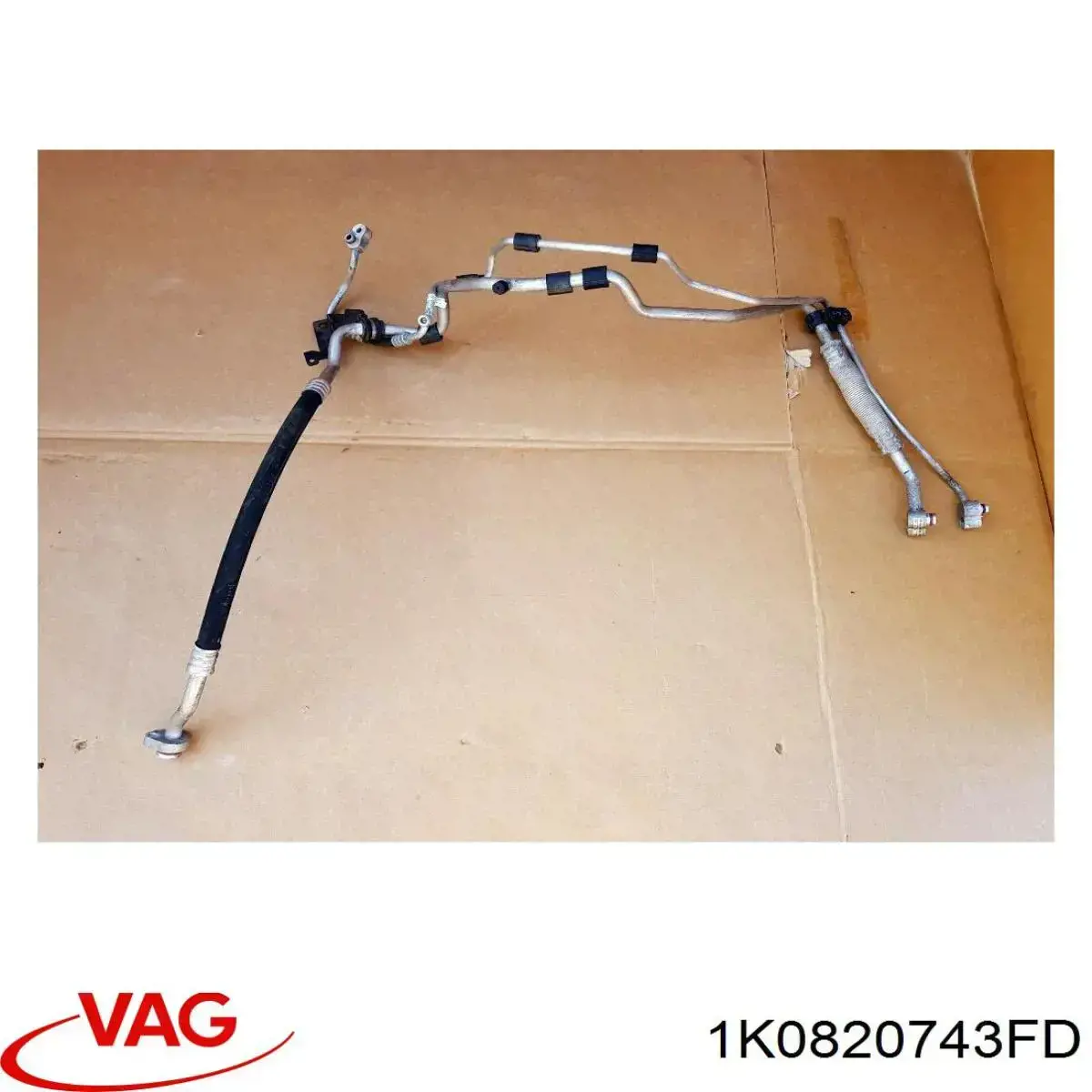 Manguera de aire acondicionado de evaporador al compresor 1K0820743FD VAG