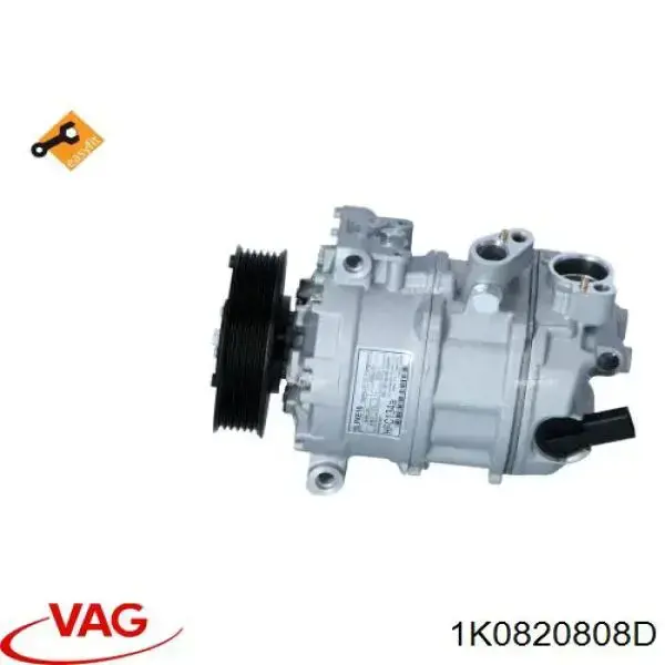 Compresor de aire acondicionado 1K0820808D VAG