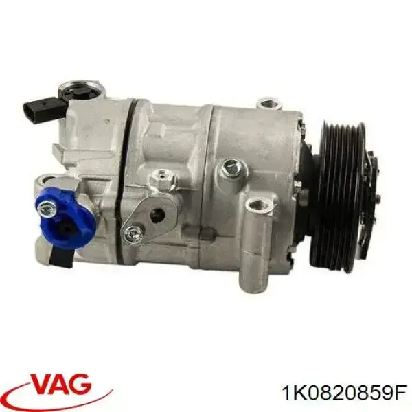 Compresor de aire acondicionado 1K0820859F VAG