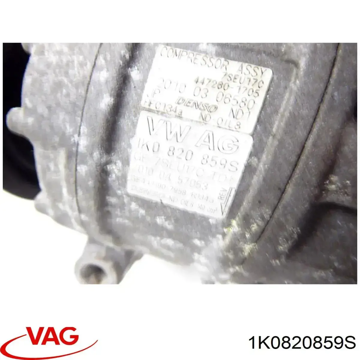 Compresor de aire acondicionado 1K0820859S VAG
