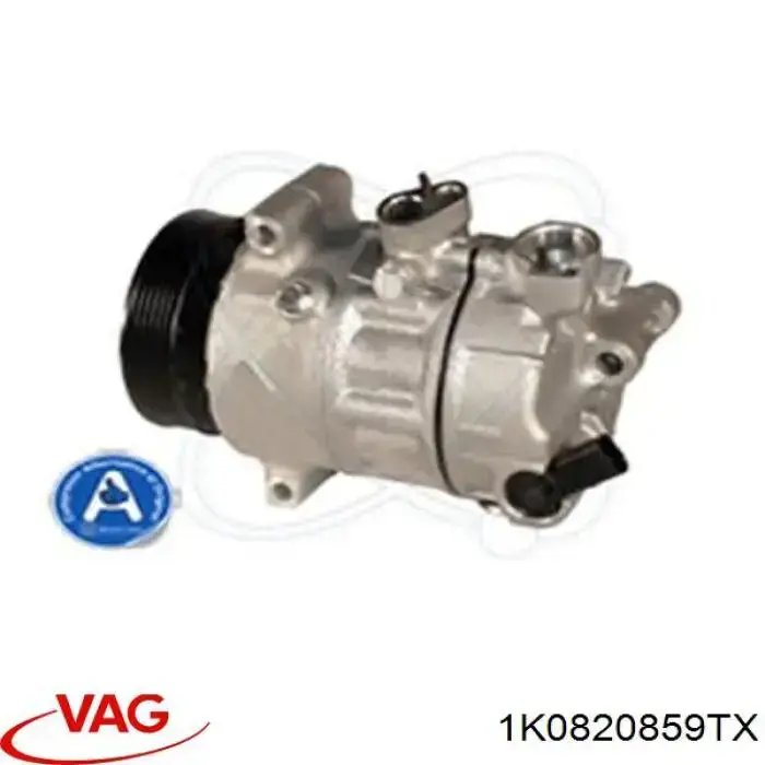 Compresor de aire acondicionado 1K0820859TX VAG
