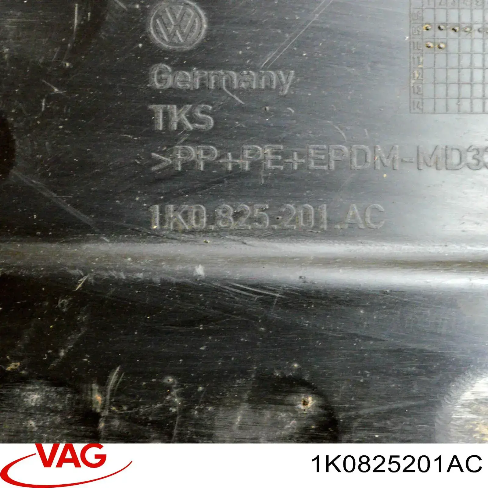 Comprar 1K0825201AB VAG Protección inferior izquierda
