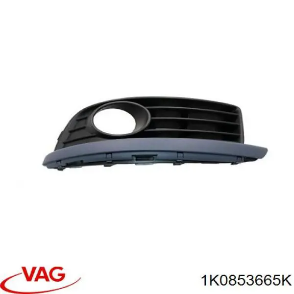 Rejilla de ventilación, parachoques VAG 1K0853665E