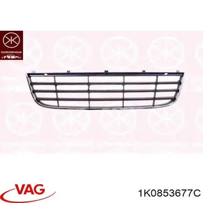 Comprar 1K0853677C VAG Rejilla central del parachoques delantero