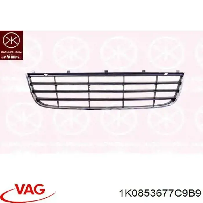 Comprar 1K0853677C9B9 VAG Rejilla central del parachoques delantero
