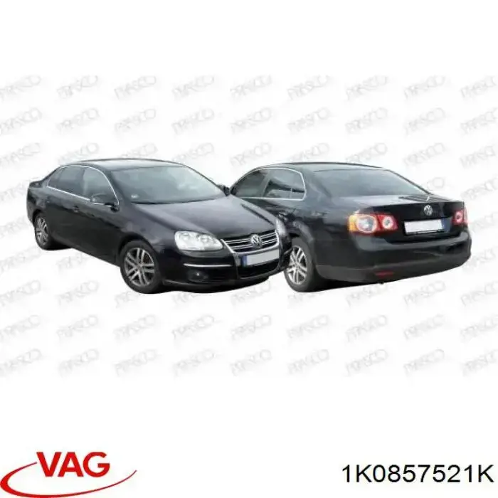 Cristal de Retrovisor Exterior Izquierdo VAG 1K0857521K