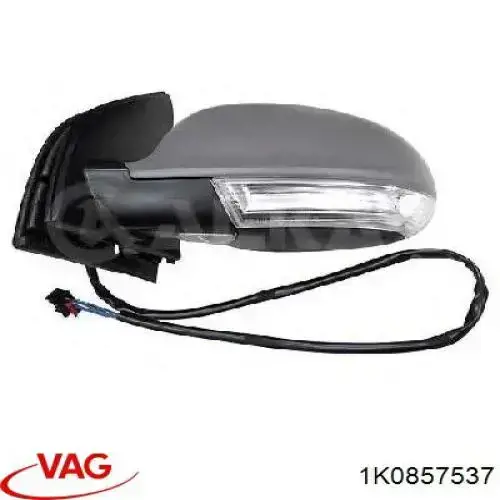 Cubierta de espejo retrovisor izquierdo VAG 1K0857537 precio, desde 15,88 EUR