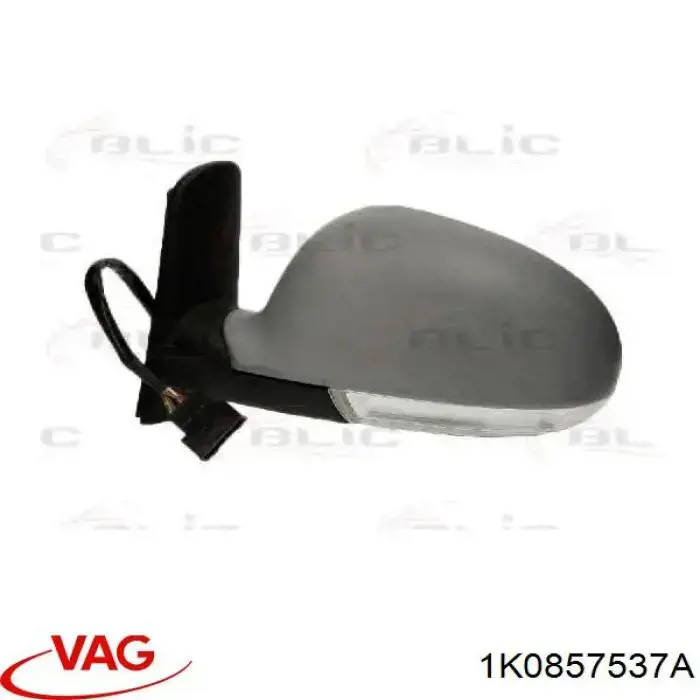 Cubierta de espejo retrovisor izquierdo VAG 1K0857537A precio, desde 37,21 EUR