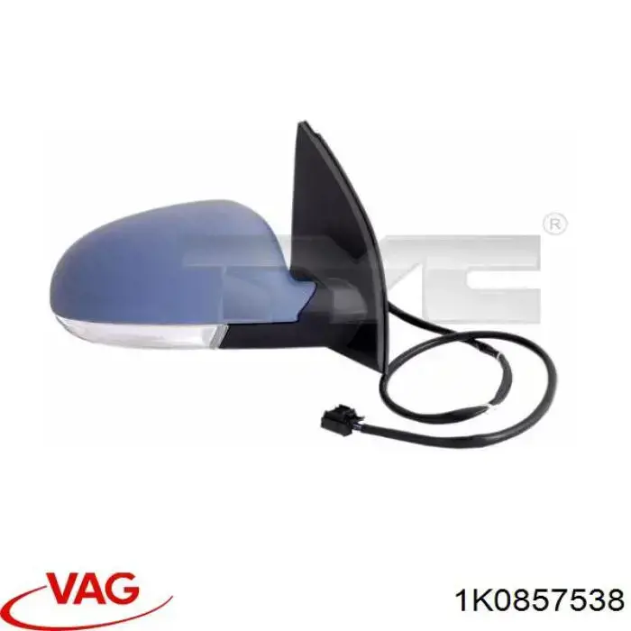 Cubierta De Espejo Retrovisor Derecho 1K0857538 VAG