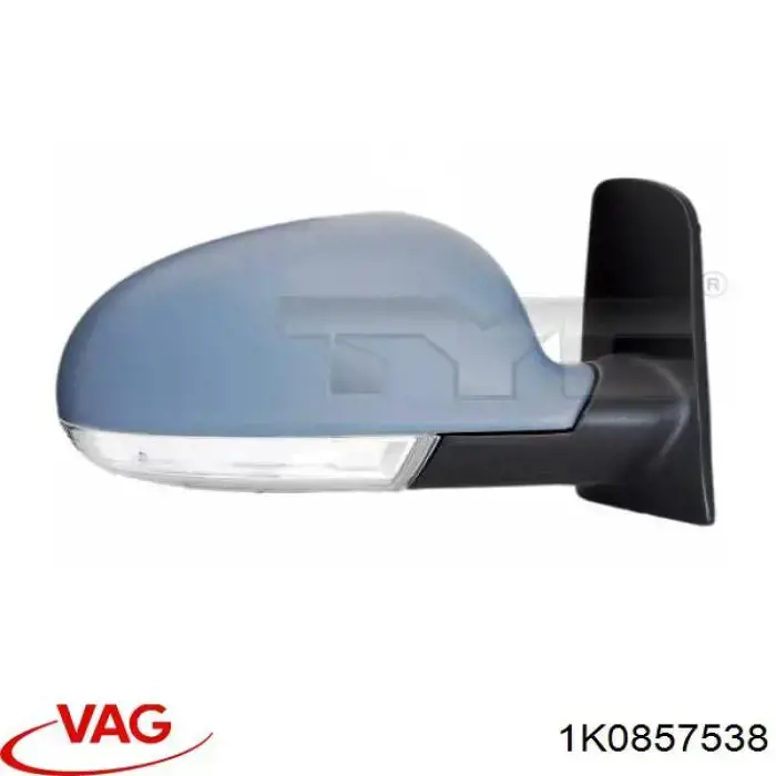 1K0857538 VAG Cubierta de espejo retrovisor derecho