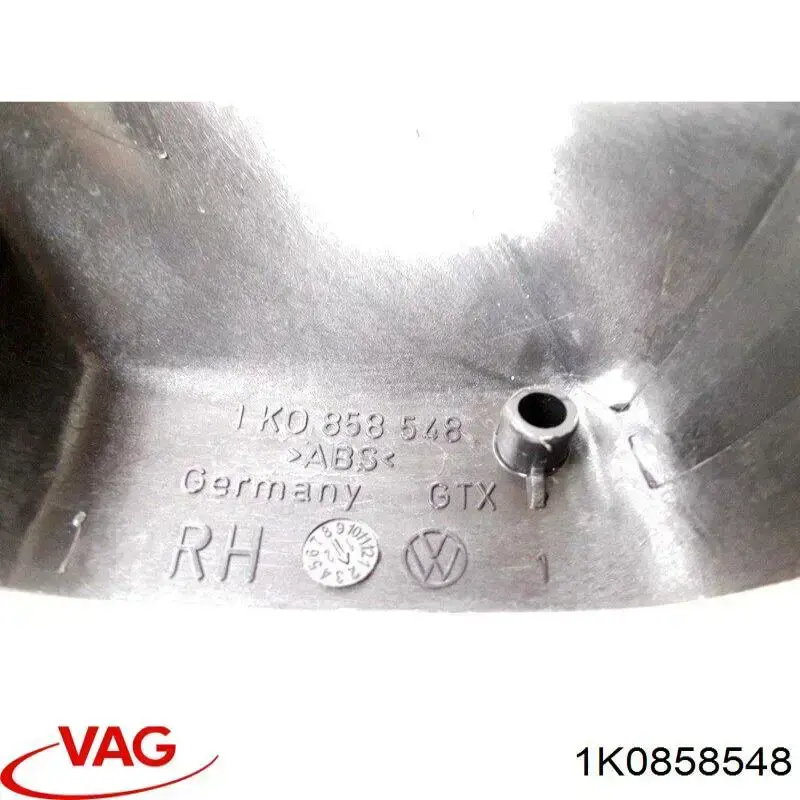 Cubierta del soporte del espejo interior 1K0858548 VAG