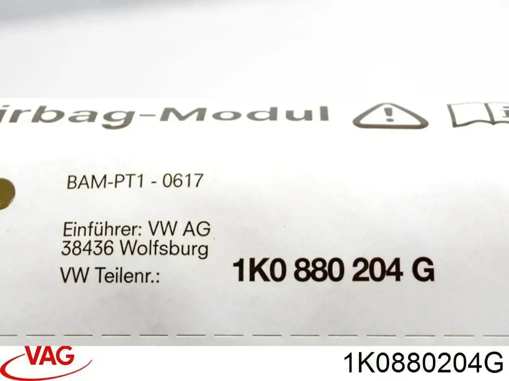 Airbag lateral del pasajero VAG 1K0880204G precio, desde 71,15 EUR