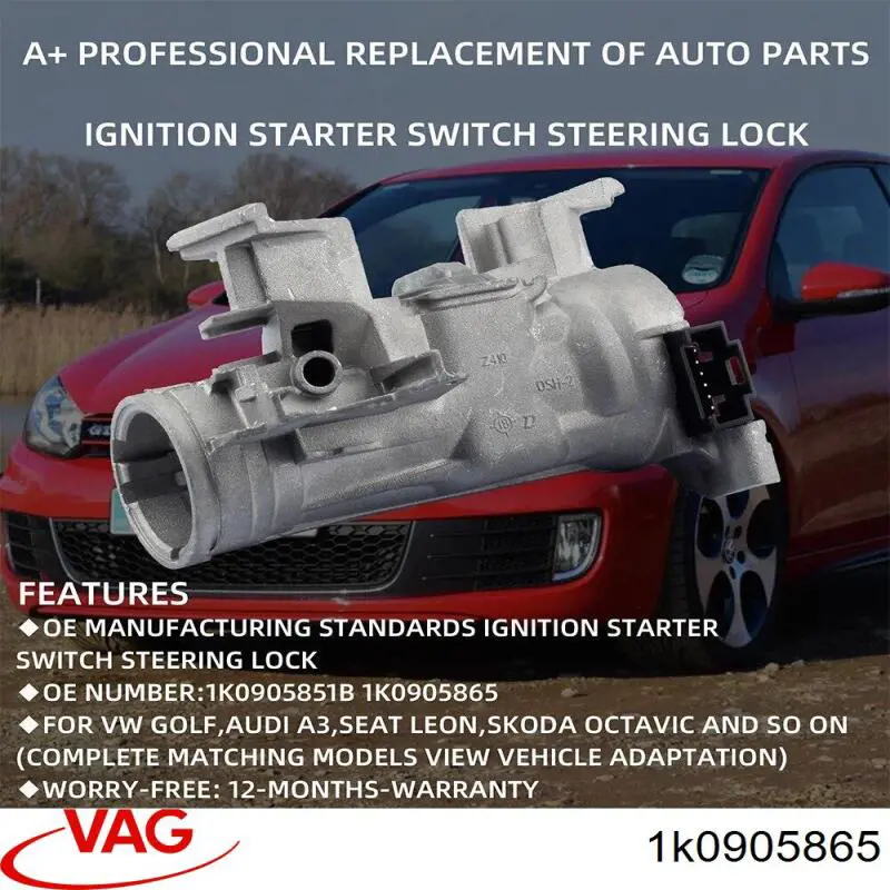 Interruptor de encendido / arranque Volkswagen Golf 6 5K1