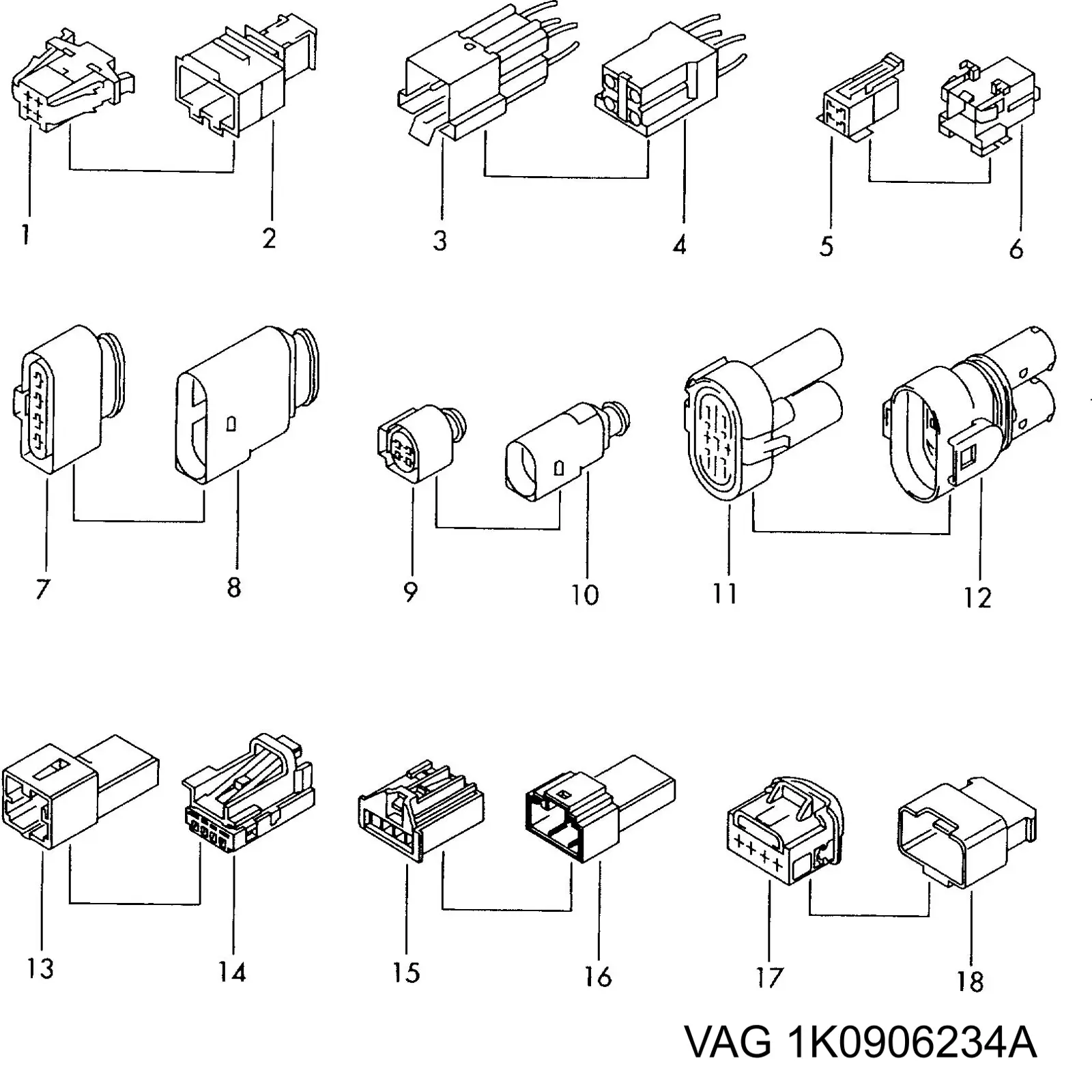 1K0906234C VAG Electroventilador del motor