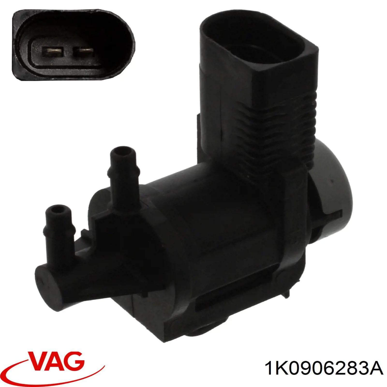 Válvula solenoide de control de la mariposa de aire secundario 1K0906283A VAG