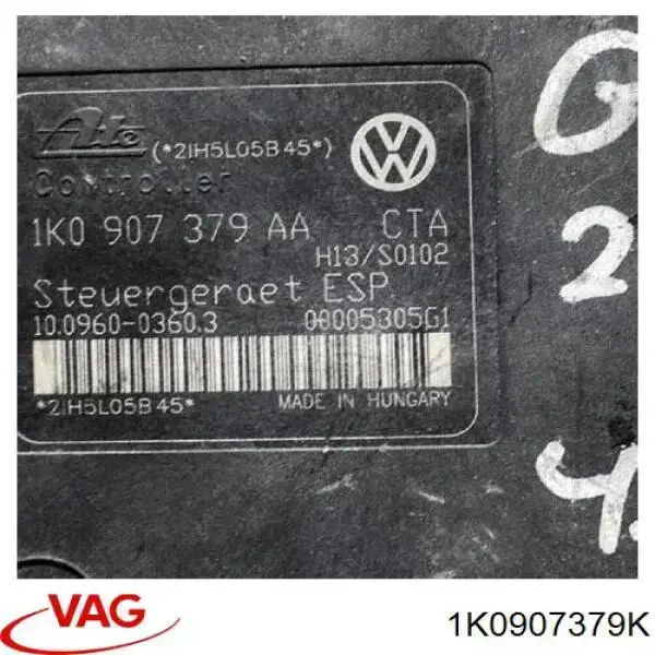 Bloque hidráulico ABS VAG 1K0907379K precio, desde 56,63 EUR
