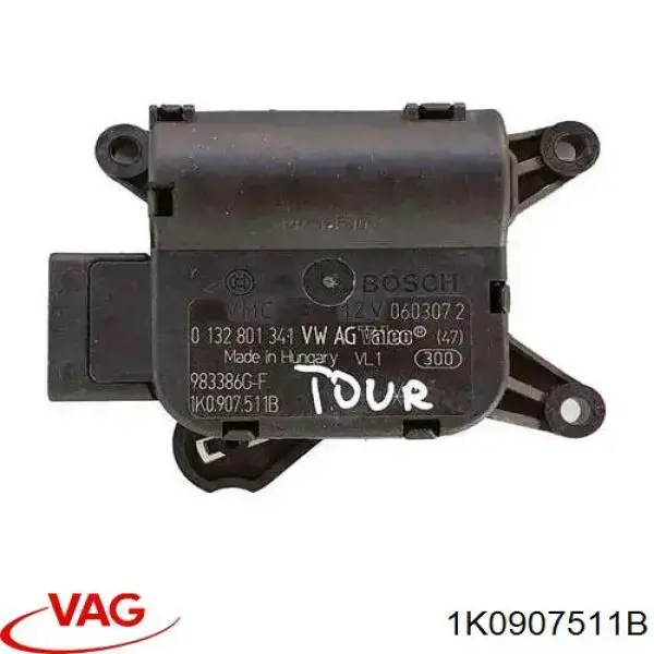 Elemento De Reglaje Valvula Mezcladora Actuador de Compuerta VAG 1K0907511B