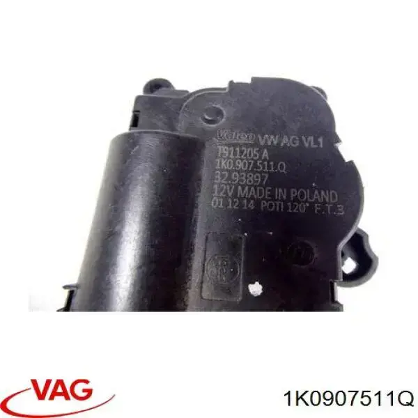 Actuador de сompuerta de сalefacción VAG 1K0907511Q