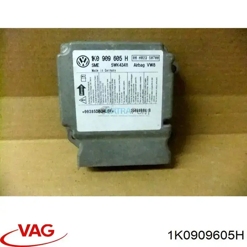 1K0909605H VAG procesador del modulo de control de airbag