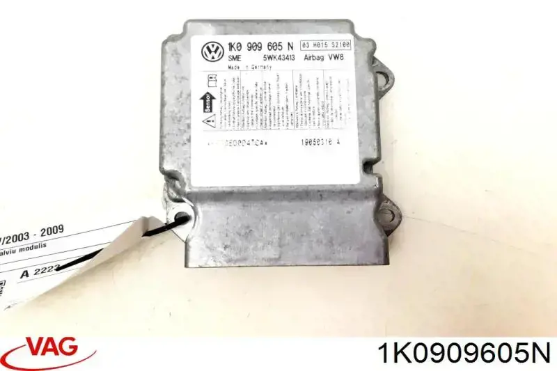 Comprar 1K0909605N VAG Módulo de control de airbag