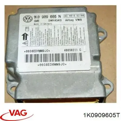 1K0909605T VAG procesador del modulo de control de airbag
