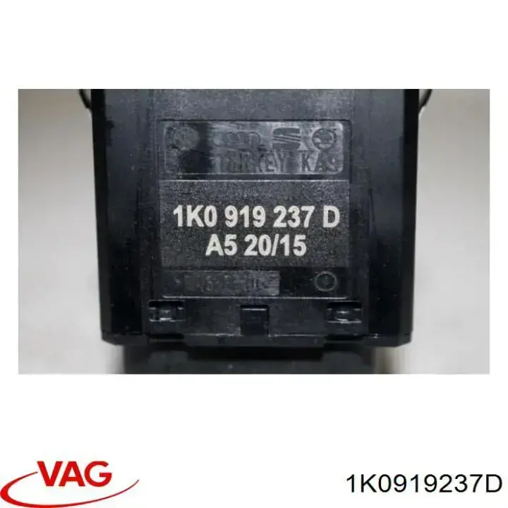 Interruptor de desactivación del airbag del pasajero 1K0919237D VAG