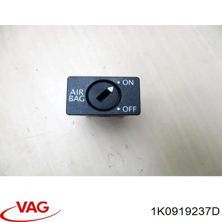 Interruptor de desactivación del airbag del pasajero VAG 1K0919237D precio, desde 47,92 EUR