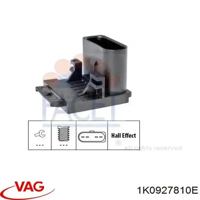 1K0927810E VAG sensor de posición del embrague