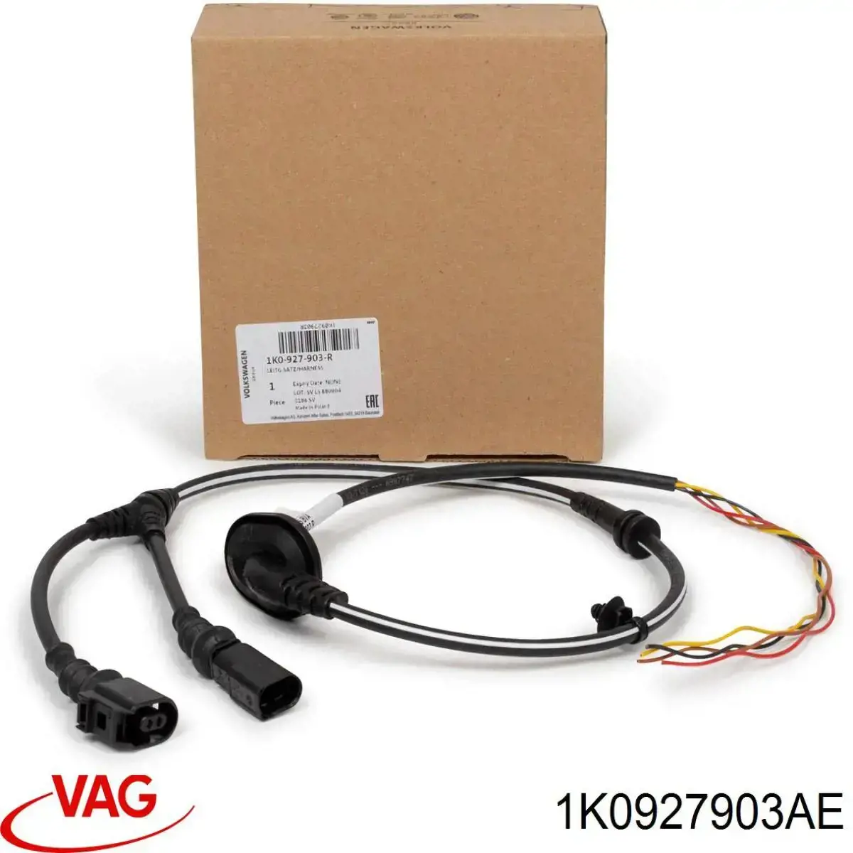 Cable del sensor ABS delantero derecho VAG 1K0927903N precio, desde 33,88 EUR