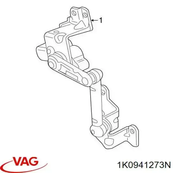 Sensor de nivel de carrocería trasero 1K0941273N VAG