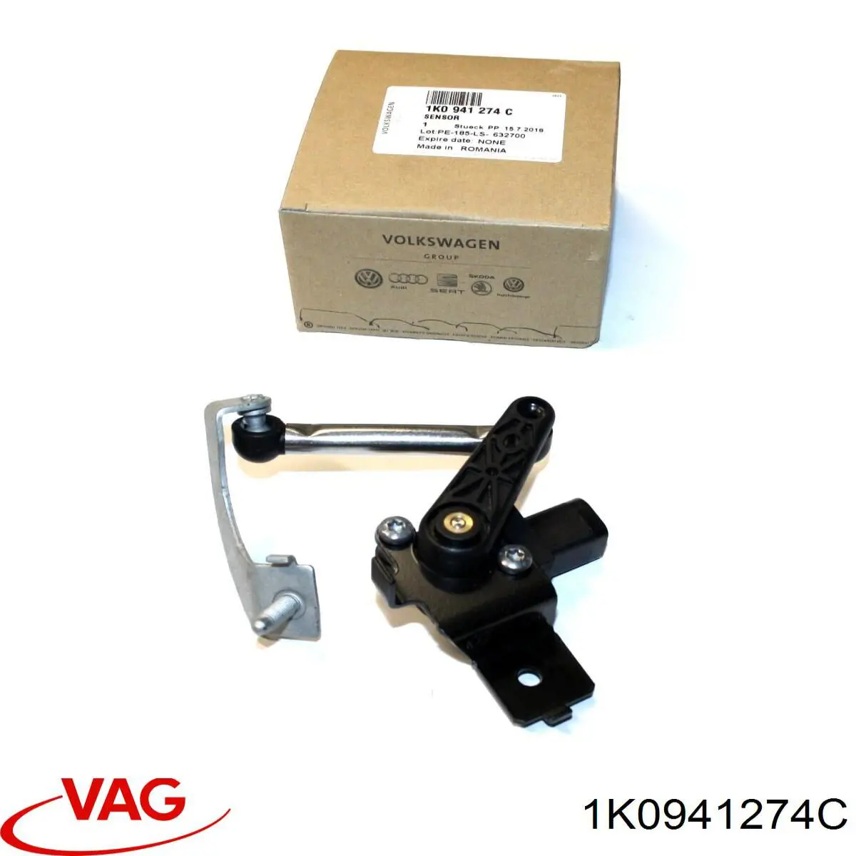 Sensor de nivel de carrocería delantero VAG 1K0941274C