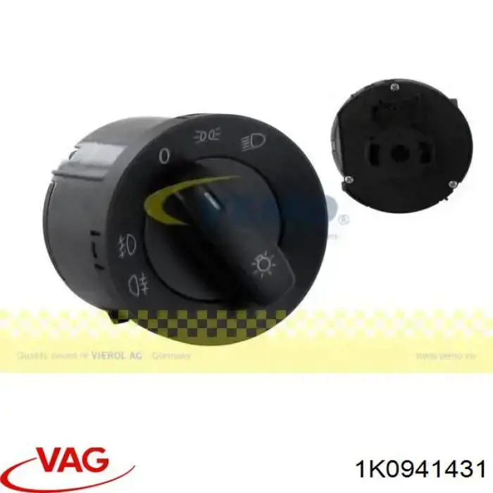 1K0941431 VAG Interruptor de luces en el tablero