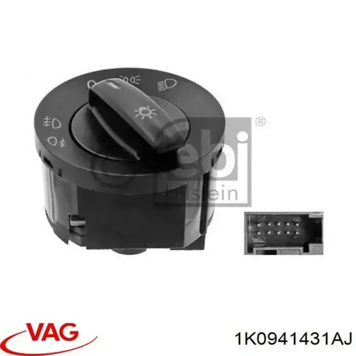 Interruptor de luces en el tablero VAG 1K0941431AJ precio, desde 27,59 EUR