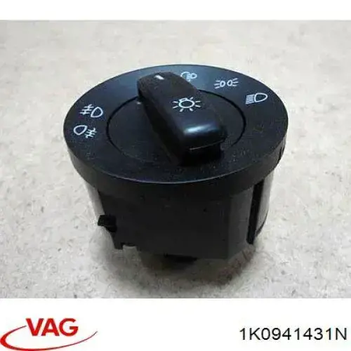 1K0941431N VAG interruptor de faros para "torpedo"