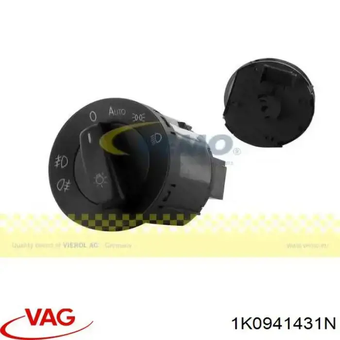 Interruptor de luces en el tablero VAG 1K0941431N precio, desde 21,72 EUR