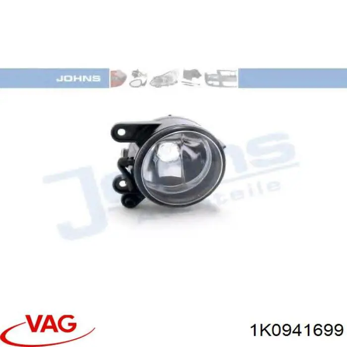 Luz antiniebla izquierdo 1N0270595011 VAG