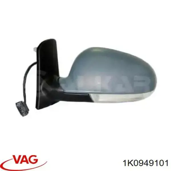 Luz intermitente de espejo retrovisor izquierdo 1K0949101 VAG