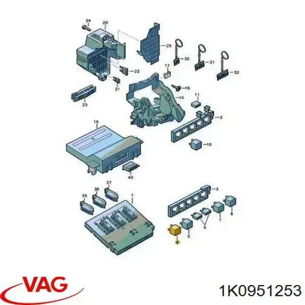 Relé de bocina VAG 1K0951253 precio, desde 6,66 EUR