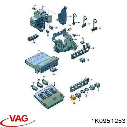 Comprar 1K0951253 VAG Relé de bocina