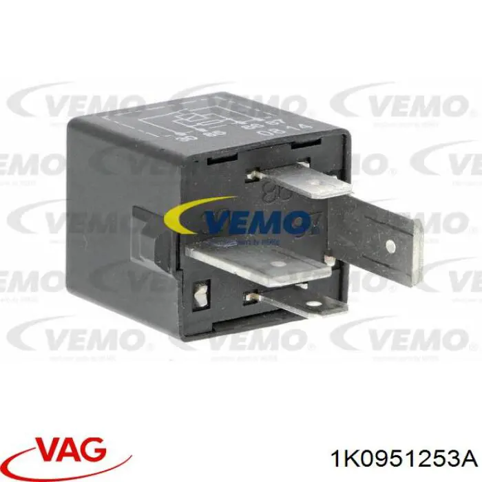 Relé eléctrico multifuncional 1K0951253A VAG