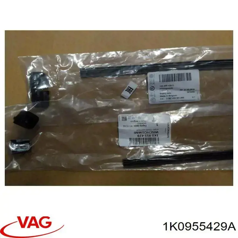 Comprar 1K0955429A VAG Goma de la escobilla del limpiaparabrisas del lado del conductor