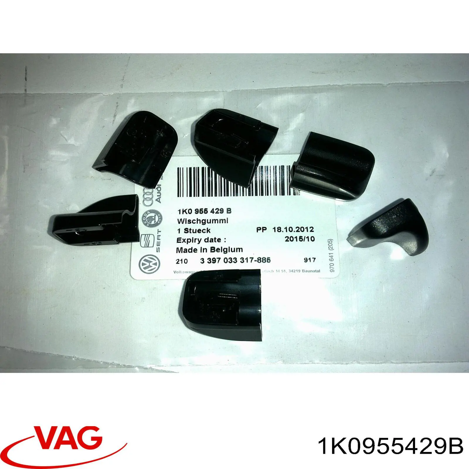 Goma de la escobilla del limpiaparabrisas del lado del conductor VAG 1K0955429B