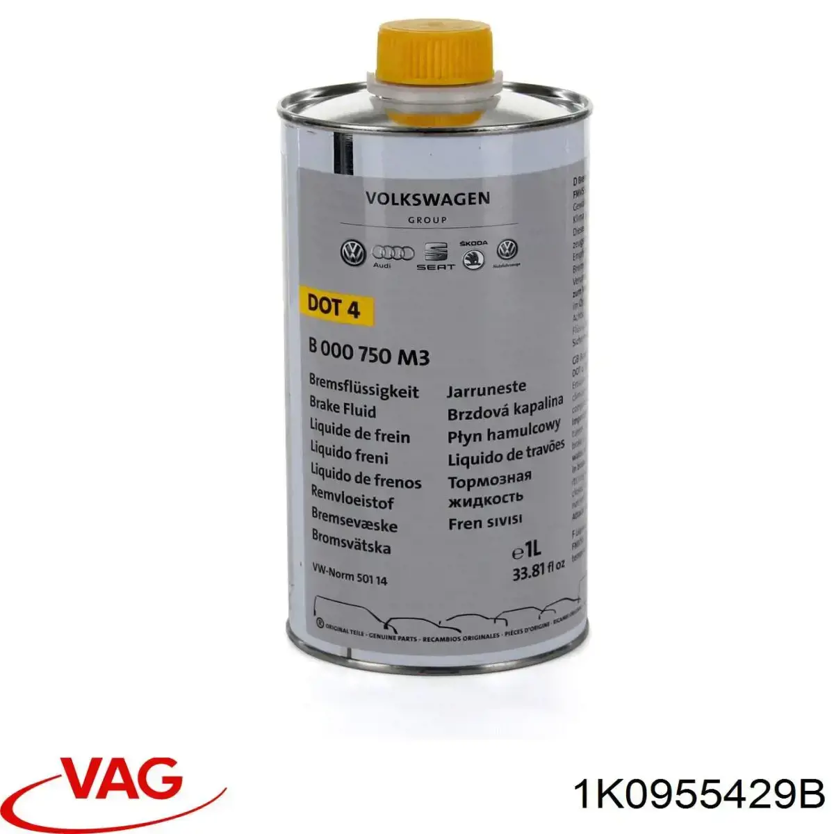 Goma de la escobilla del limpiaparabrisas del lado del conductor 1K0955429B VAG