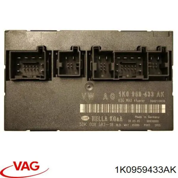 Módulo de confort 1K0959433AK VAG