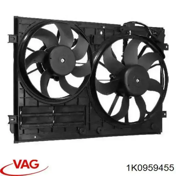 Ventilador de radiador 1K0959455 VAG