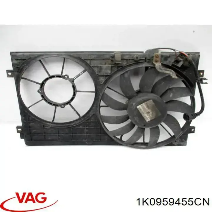 Comprar 1K0959455CN VAG Ventilador eléctrico de refrigeración completo izquierdo (motor y hélice)